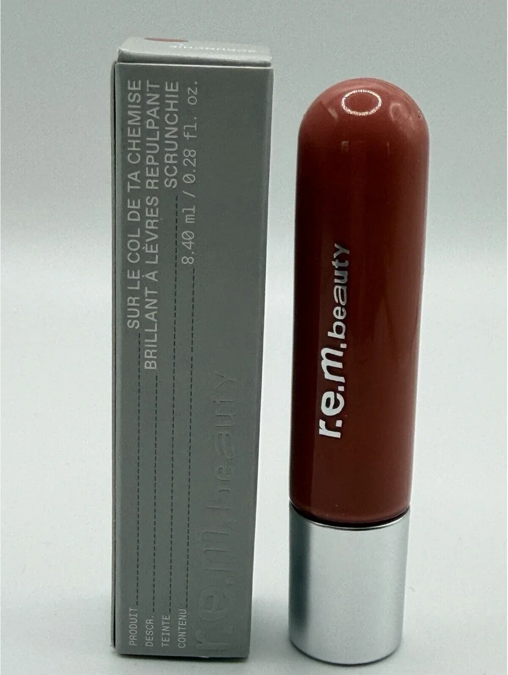 r.e.m. beauty On Your Collar Plumping Lip Gloss Scrunchie 8.4 mL New In Box